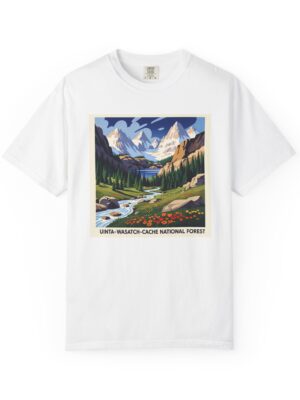 Uinta–Wasatch–Cache National Forest WPA Style Unisex T-shirt