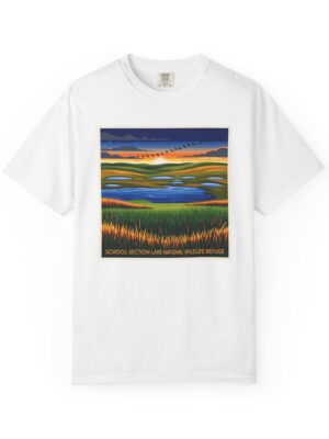 School Section Lake National Wildlife Refuge WPA Style Unisex T-shirt