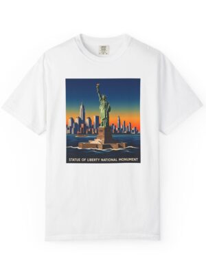 Statue of Liberty National Monument WPA Style Unisex T-shirt