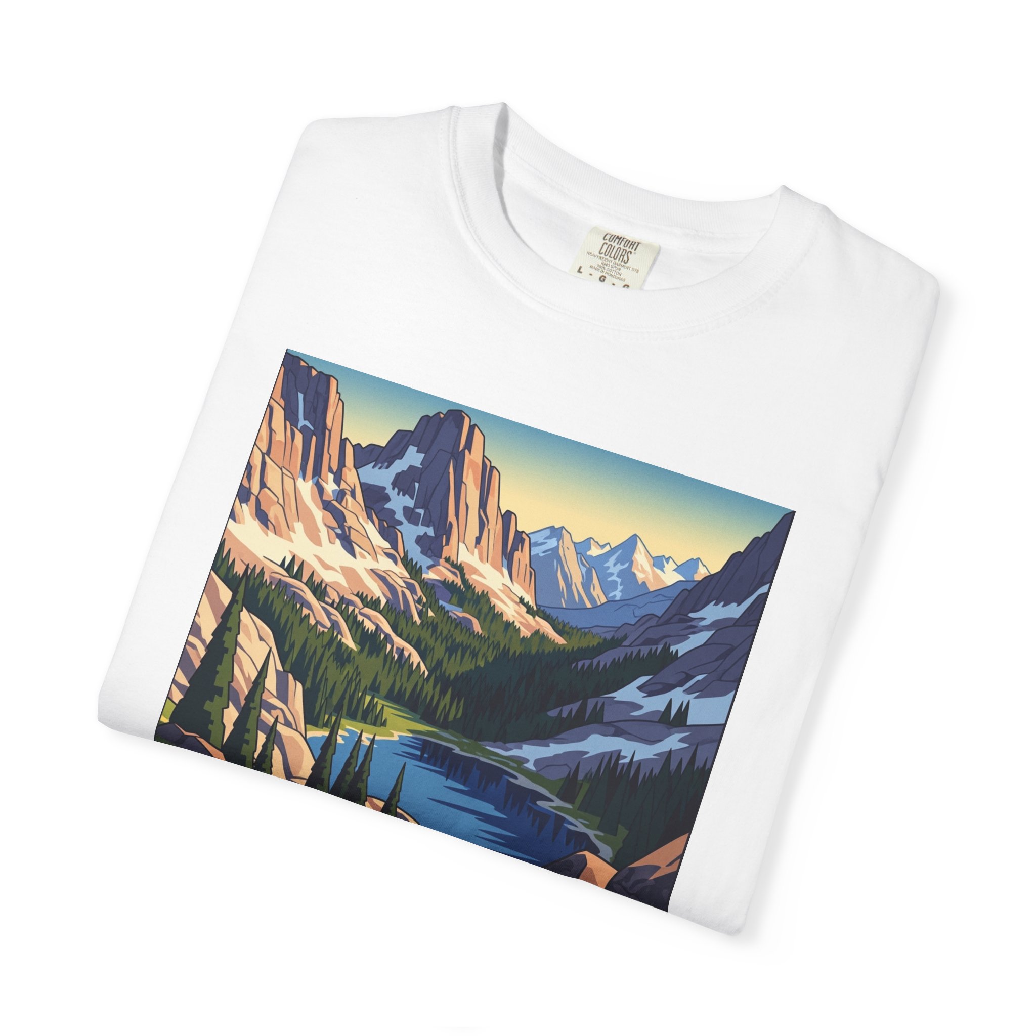 Sheep Mountain Wilderness WPA Style Unisex T-shirt - Image 3