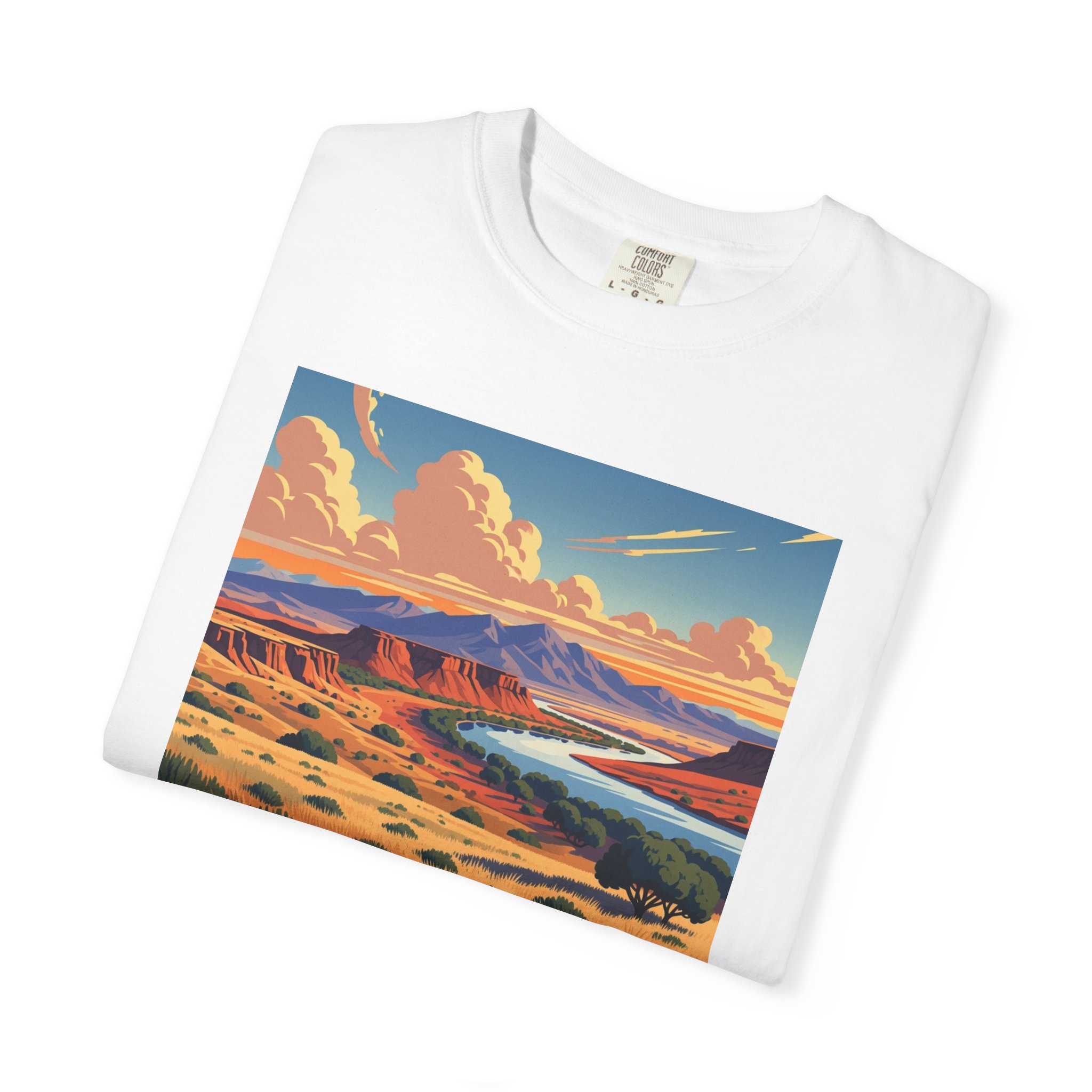 Sevilleta National Wildlife Refuge WPA Style Unisex T-shirt - Image 3