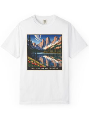 Waldo Lake Wilderness WPA Style Unisex T-shirt