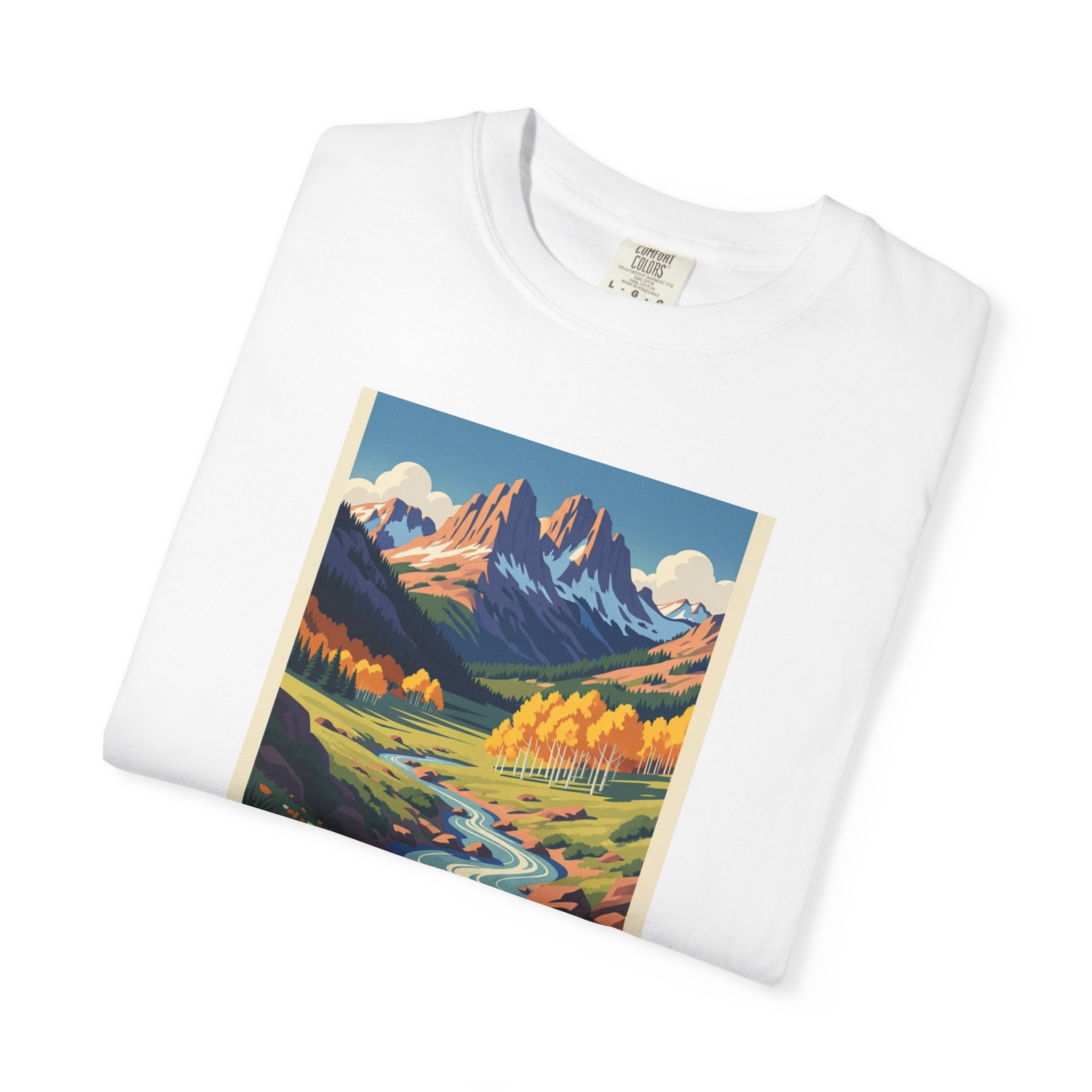 Rio Grande National Forest WPA Style Unisex T-shirt - Image 3