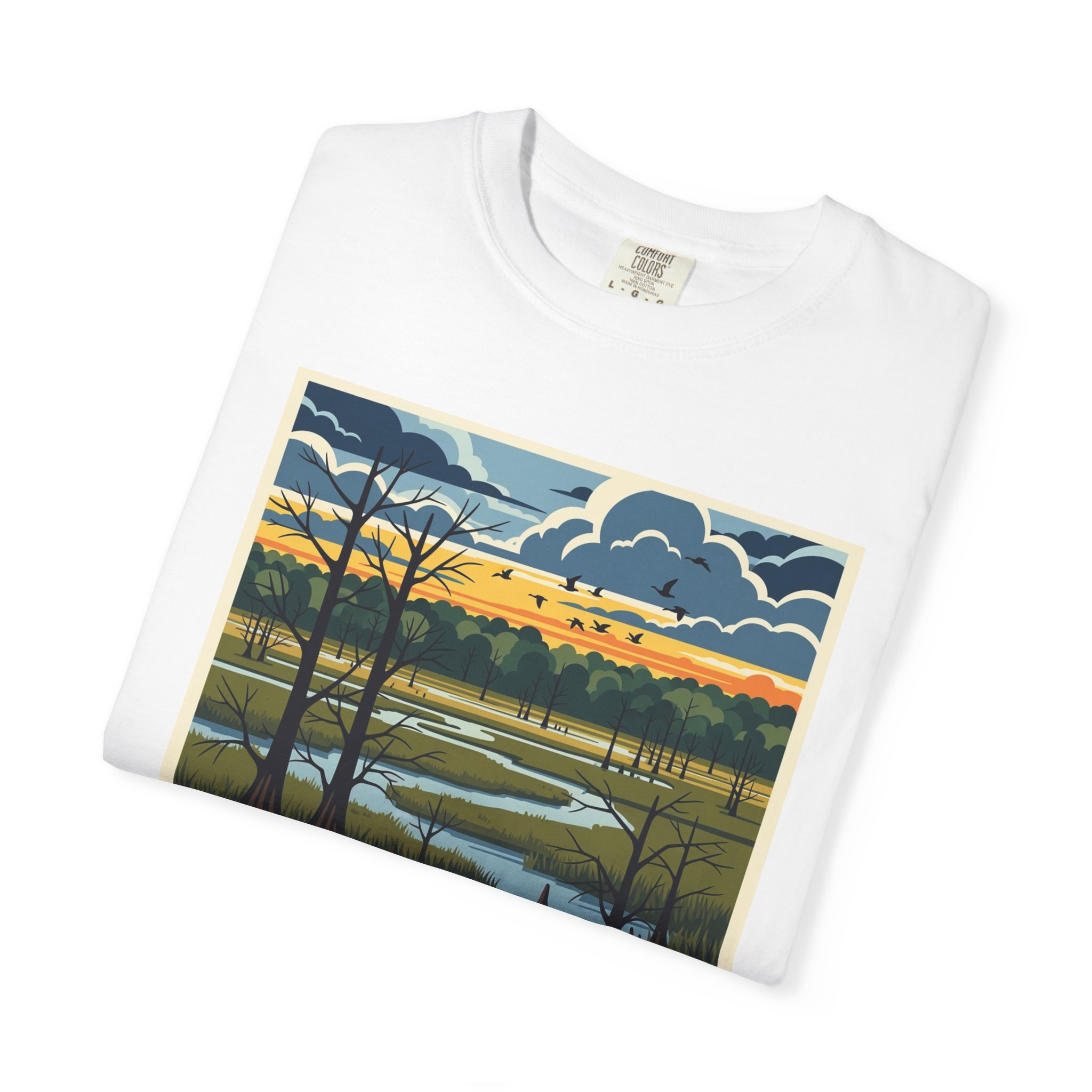 Tallahatchie National Wildlife Refuge WPA Style Unisex T-shirt - Image 3