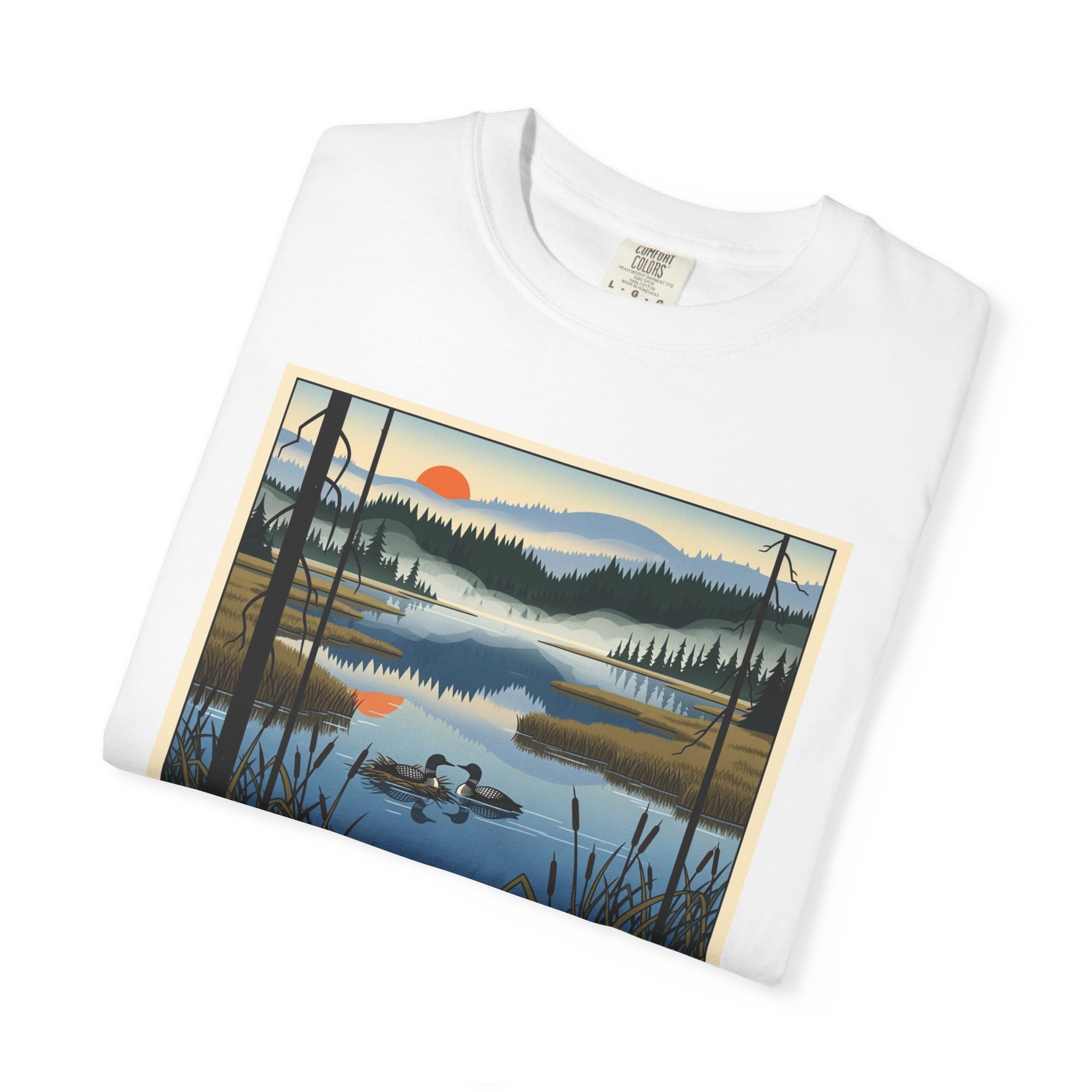 Umbagog National Wildlife Refuge WPA Style Unisex T-shirt - Image 3