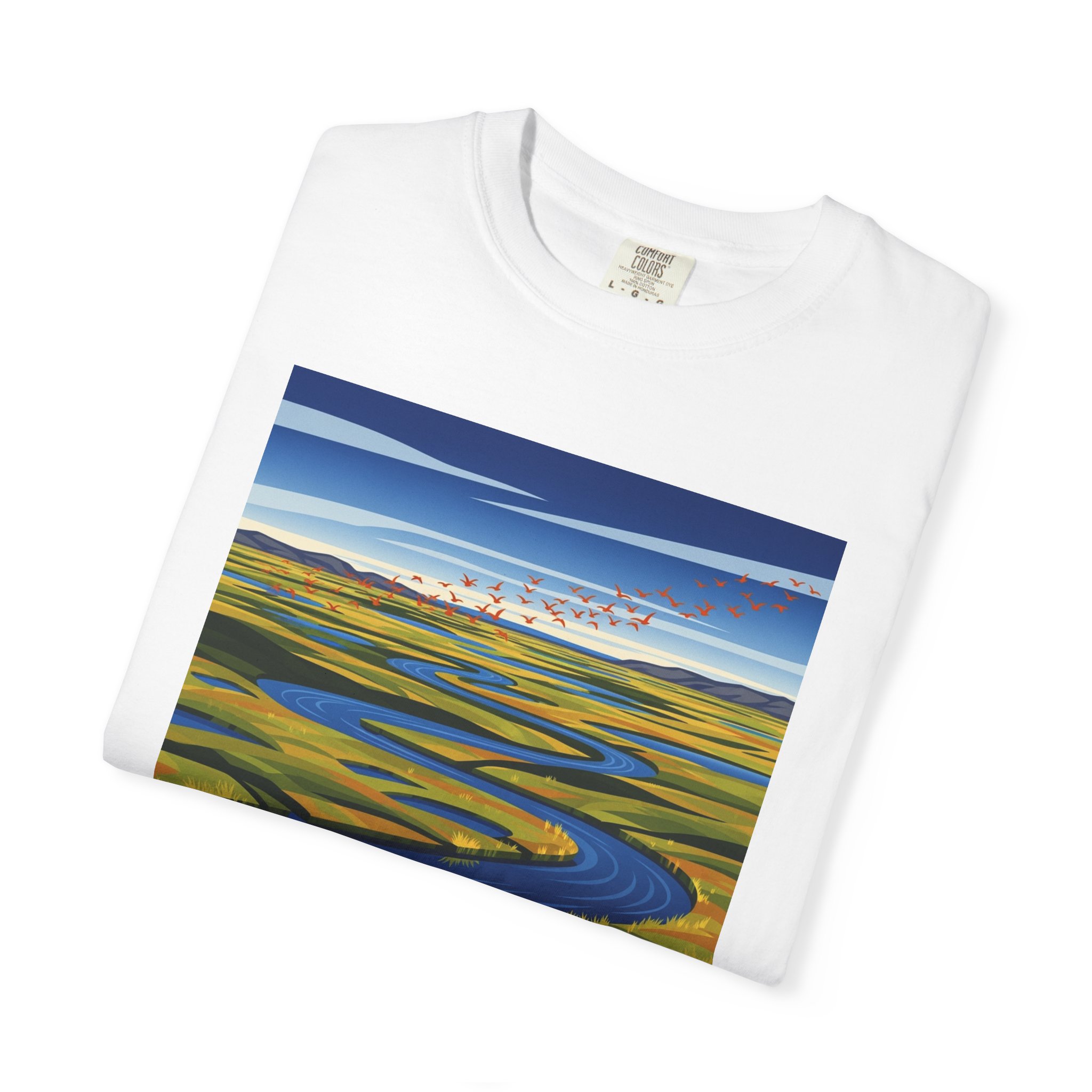 Yukon Delta National Wildlife Refuge WPA Style Unisex T-shirt - Image 3