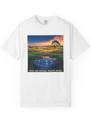 Rock Lake National Wildlife Refuge WPA Style Unisex T-shirt
