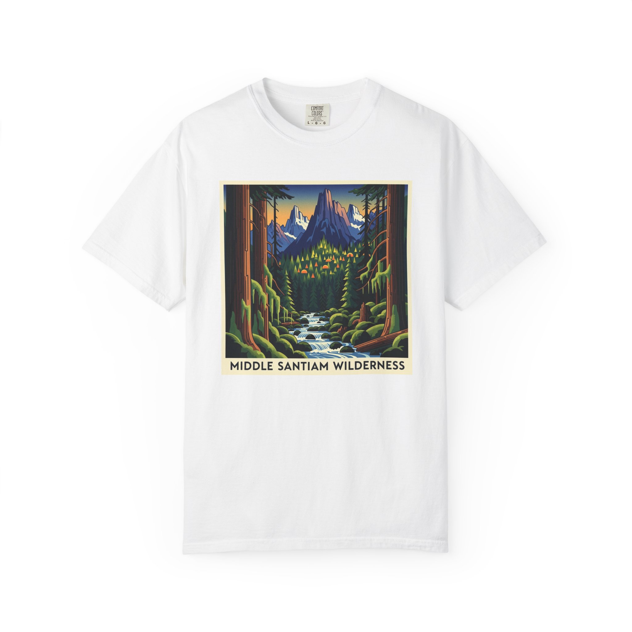Middle Santiam Wilderness WPA Style Unisex T-shirt