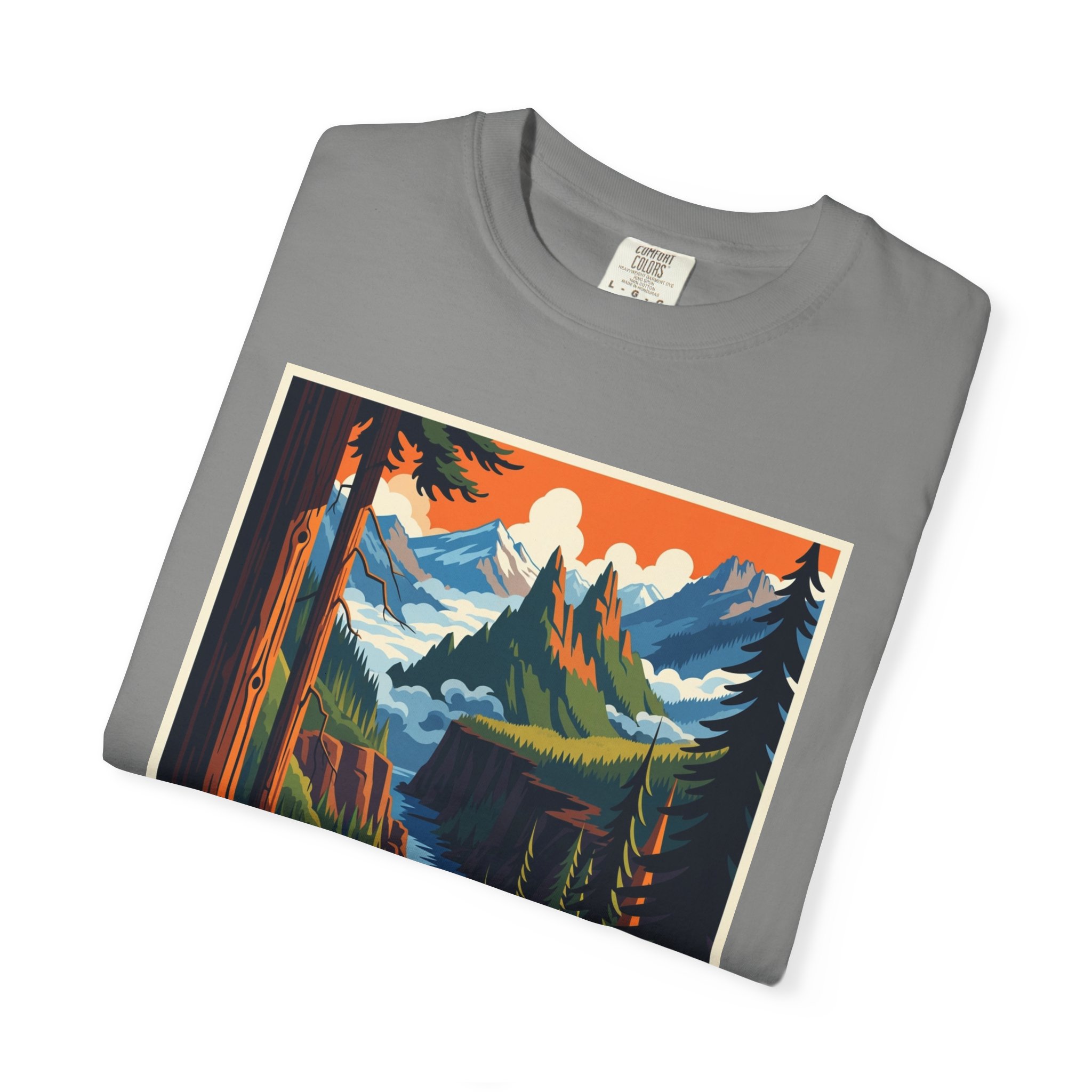 Rogue River–Siskiyou National Forest WPA Style Unisex T-shirt - Image 9