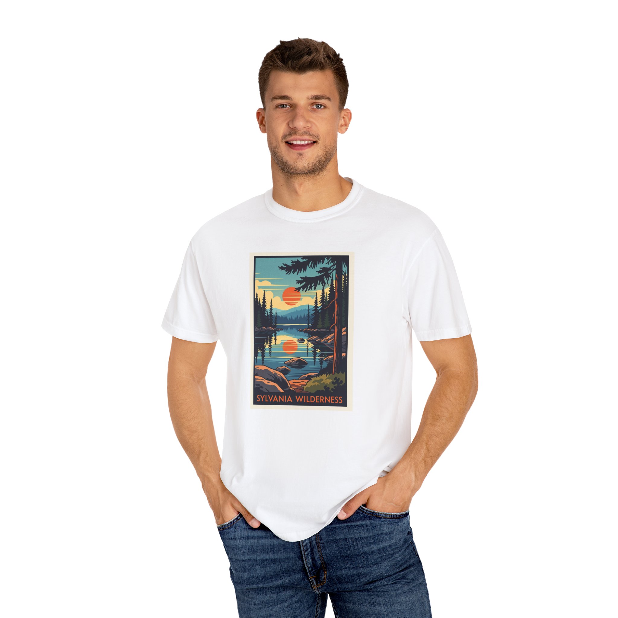 Sylvania Wilderness WPA Style Unisex T-shirt - Image 4