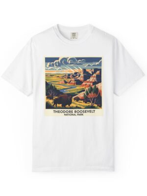 Theodore Roosevelt National Park WPA Style Unisex T-shirt
