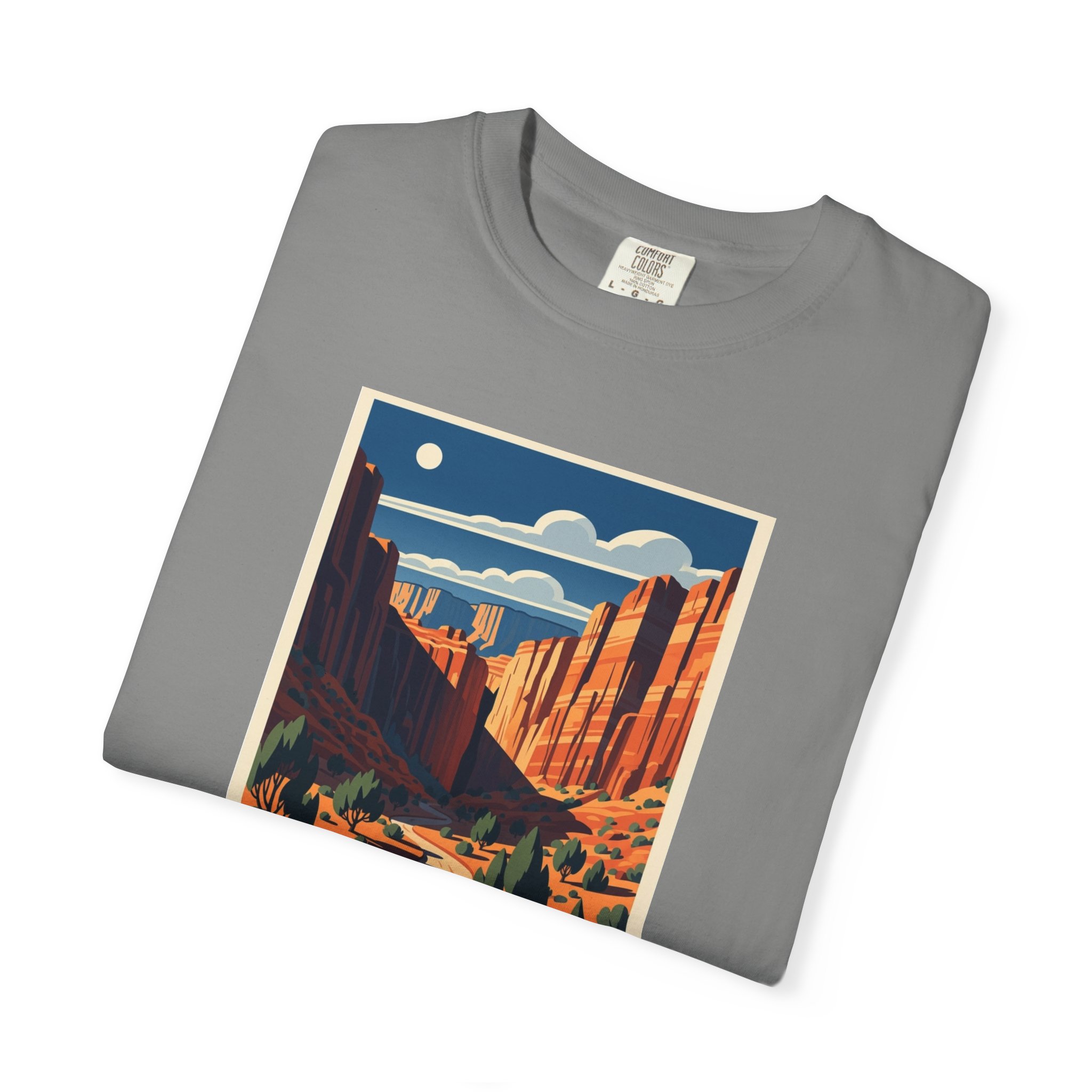 White Canyon Wilderness WPA Style Unisex T-shirt - Image 9