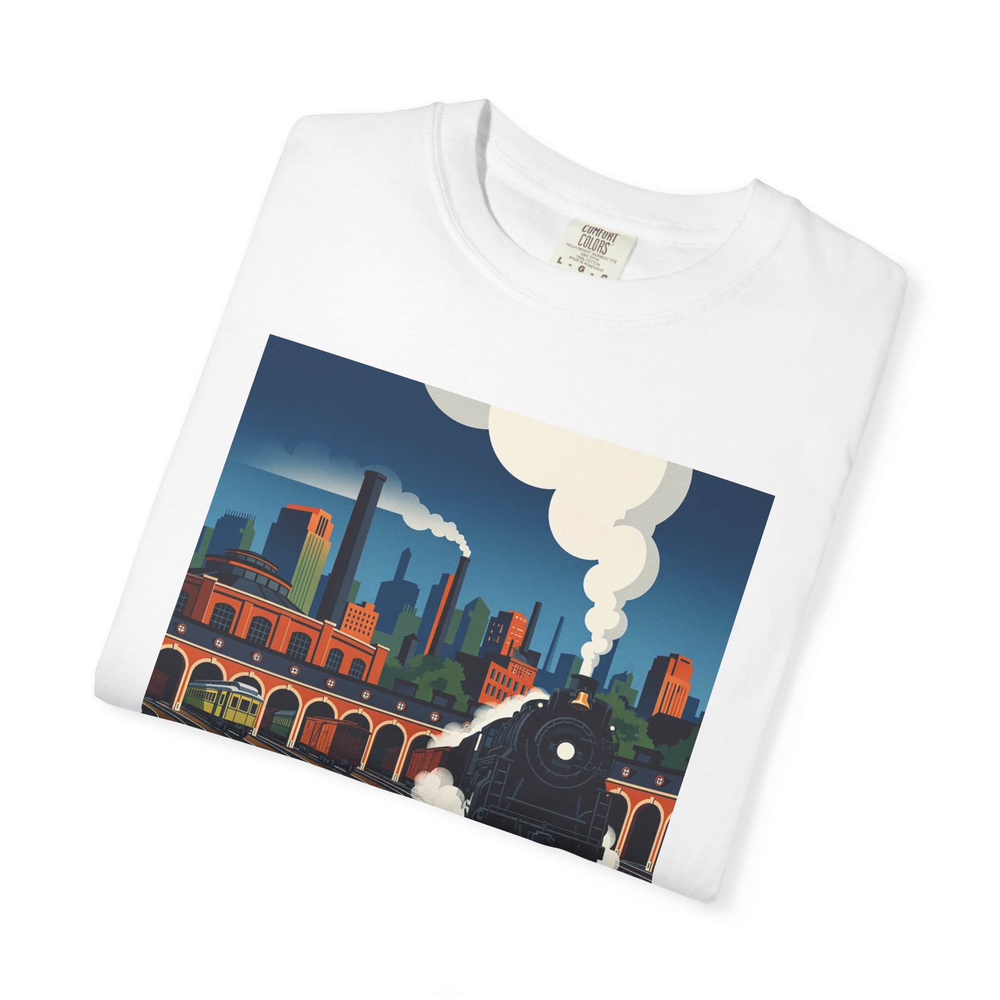 Steamtown National Historic Site WPA Style Unisex T-shirt - Image 3