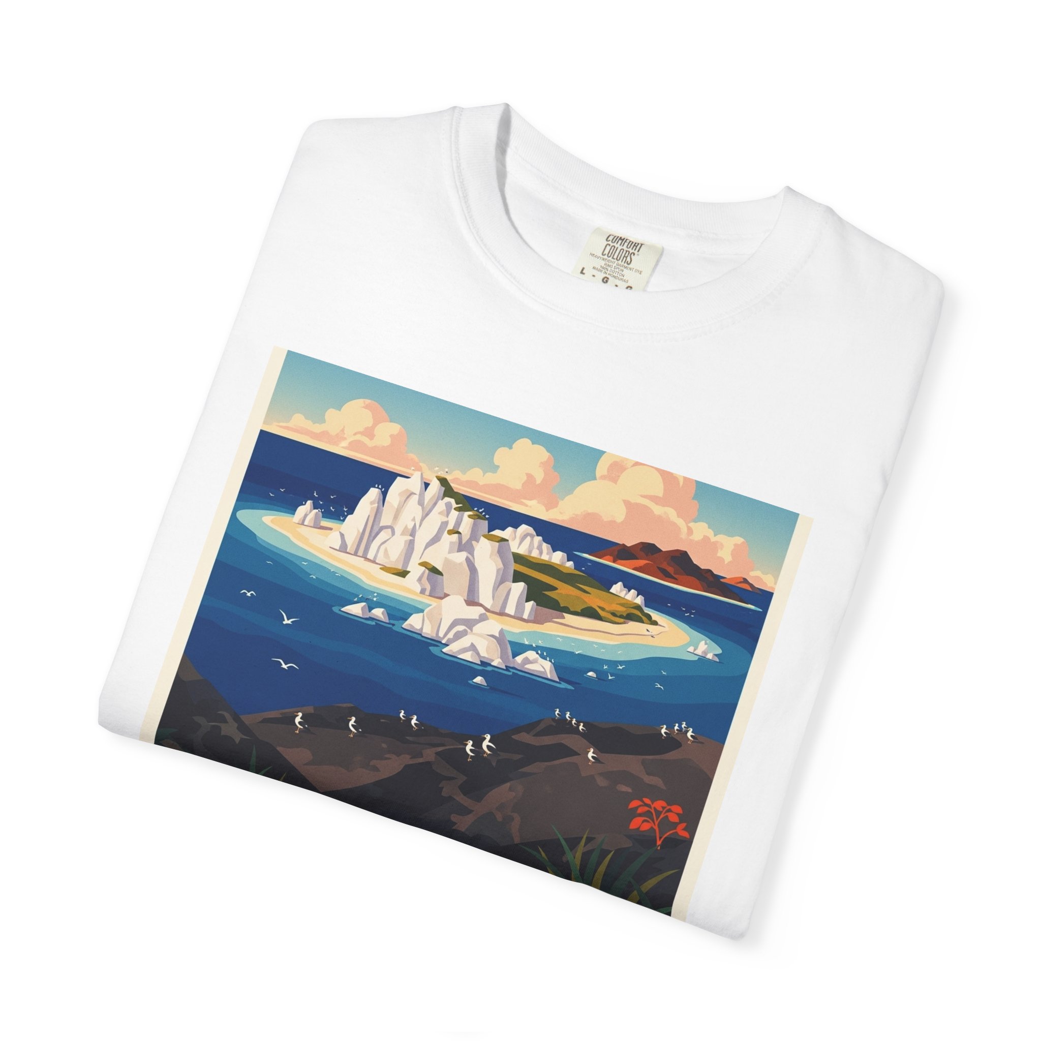 Navassa Island National Wildlife Refuge WPA Style Unisex T-shirt - Image 3