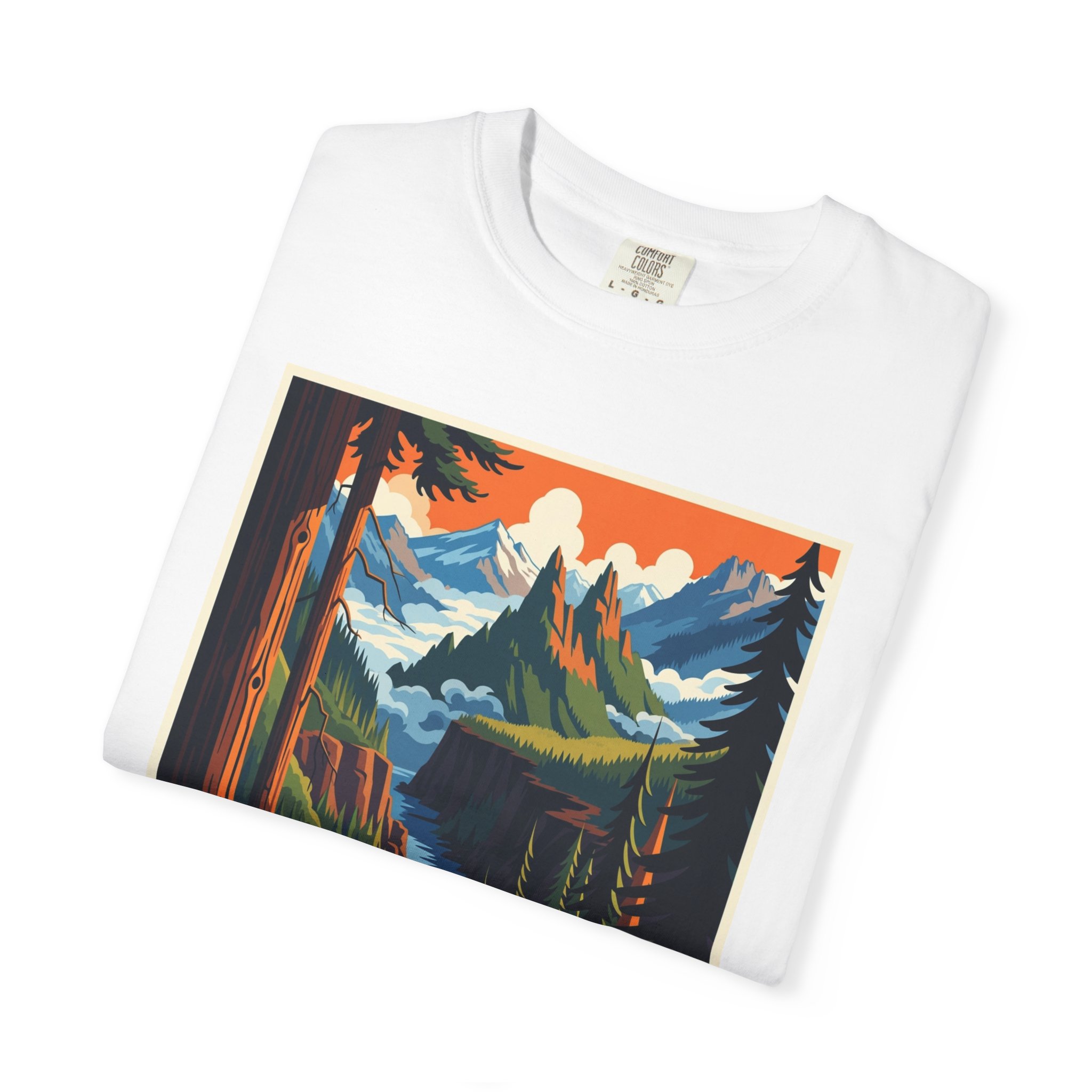 Rogue River–Siskiyou National Forest WPA Style Unisex T-shirt - Image 3