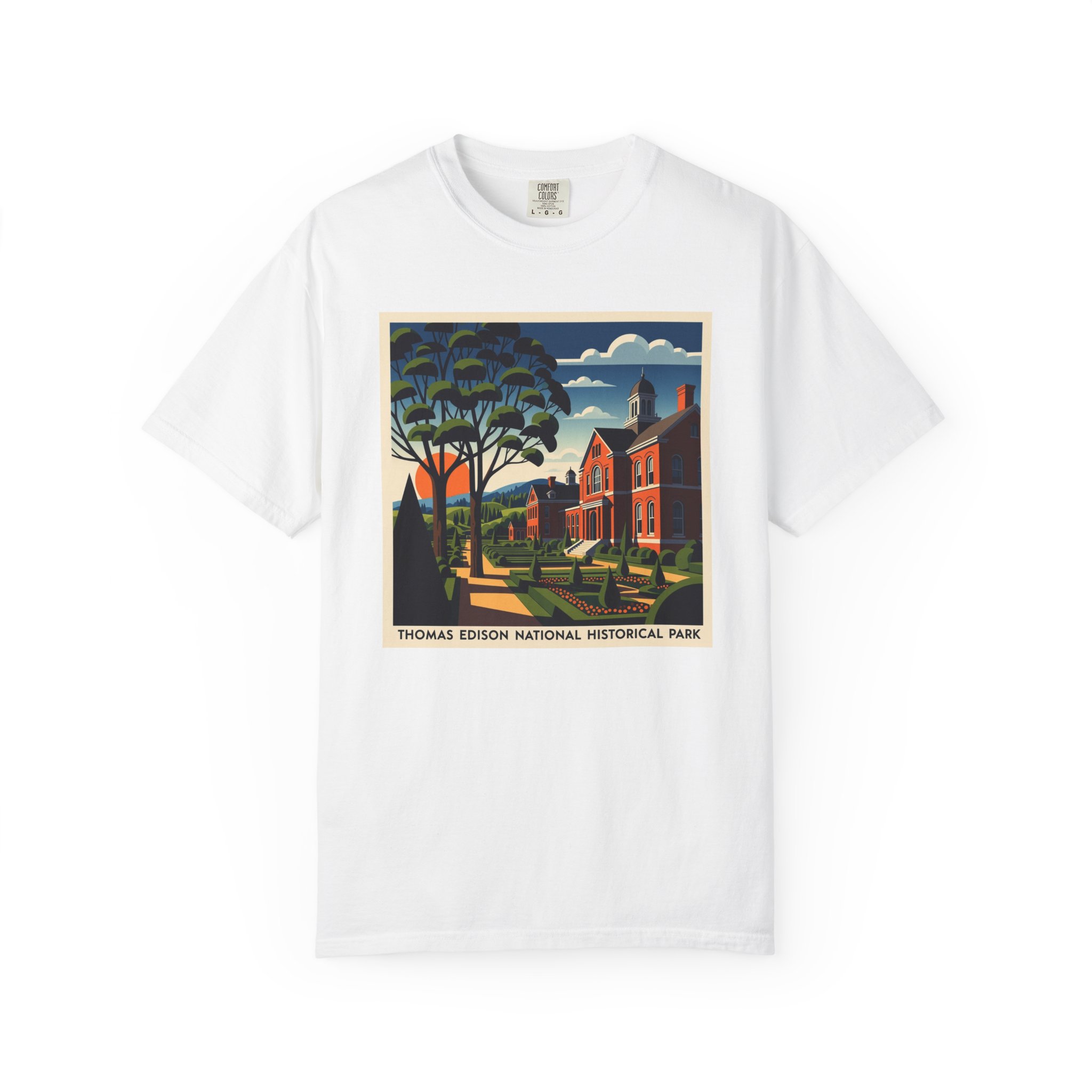 Thomas Edison National Historical Park WPA Style Unisex T-shirt