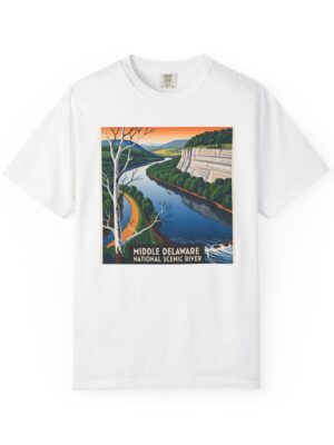 Middle Delaware National Scenic River WPA Style Unisex T-shirt