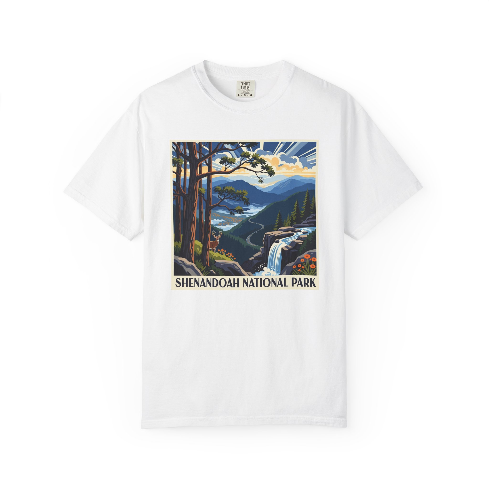 Shenandoah National Park WPA Style Unisex T-shirt