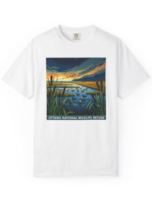 Ottawa National Wildlife Refuge WPA Style Unisex T-shirt
