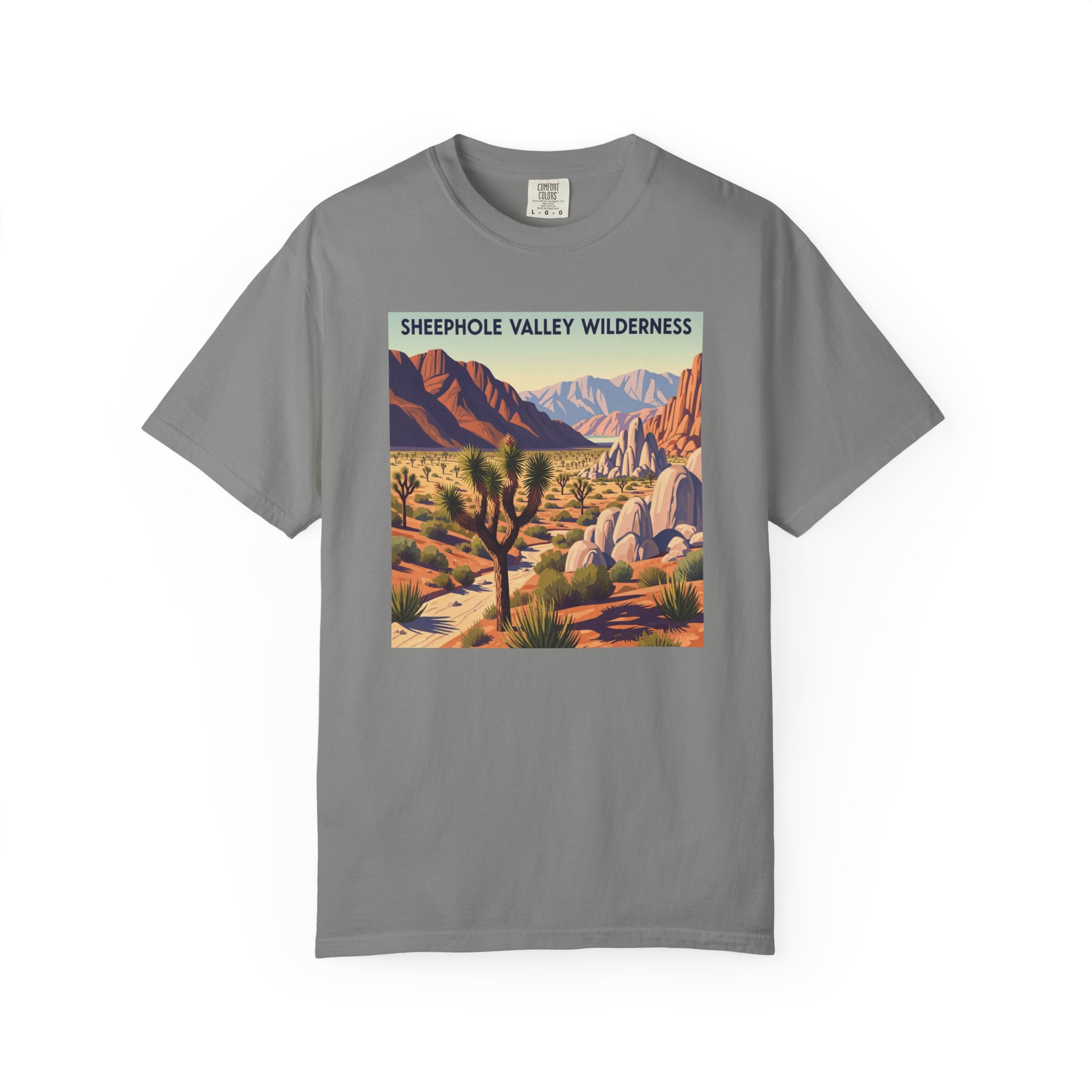 Sheephole Valley Wilderness WPA Style Unisex T-shirt - Image 7