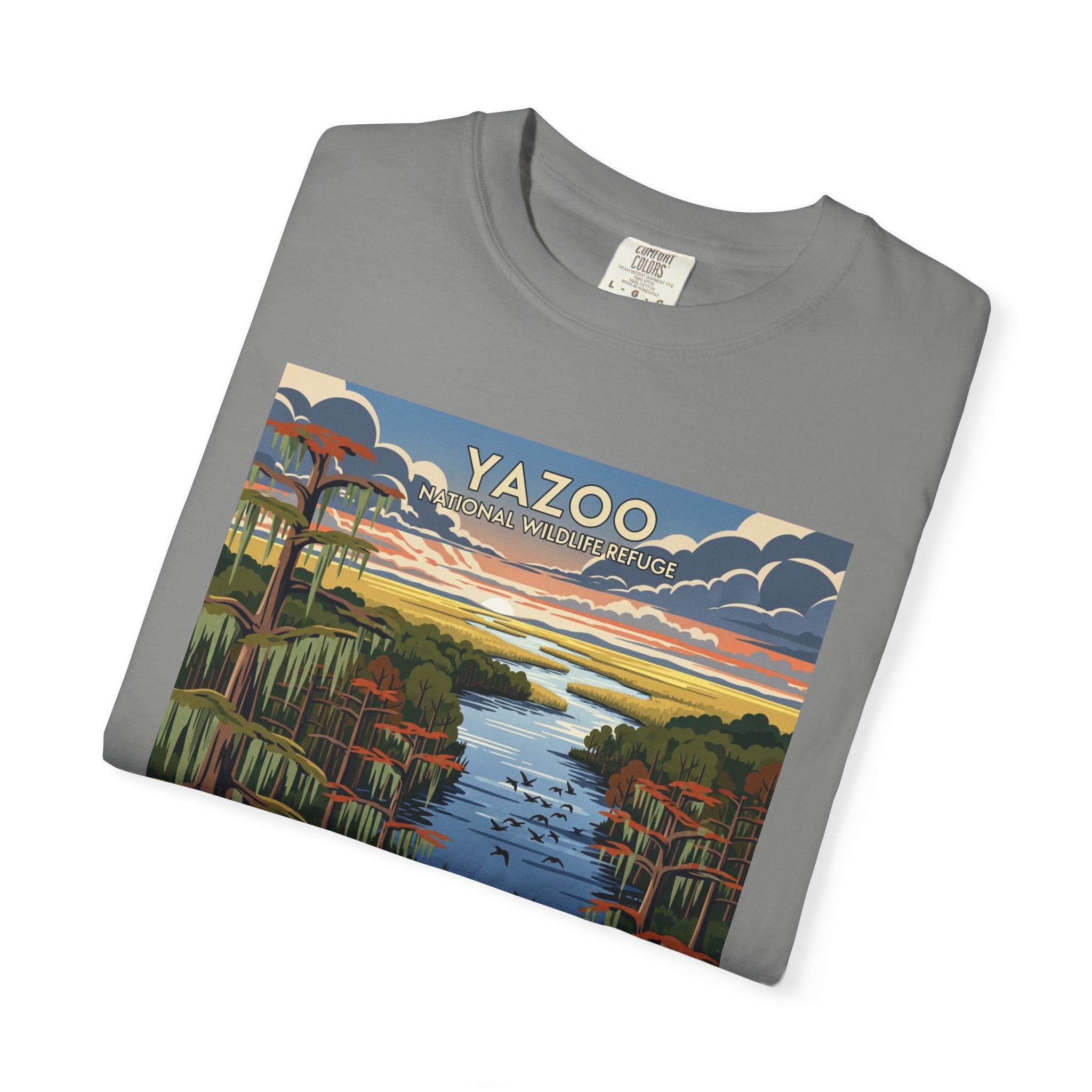 Yazoo National Wildlife Refuge WPA Style Unisex T-shirt - Image 9