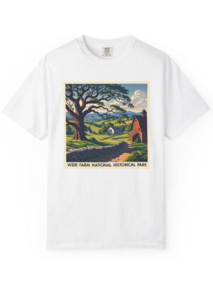 Weir Farm National Historical Park WPA Style Unisex T-shirt