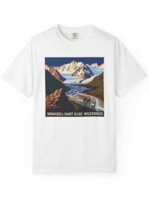 Wrangell–Saint Elias Wilderness WPA Style Unisex T-shirt