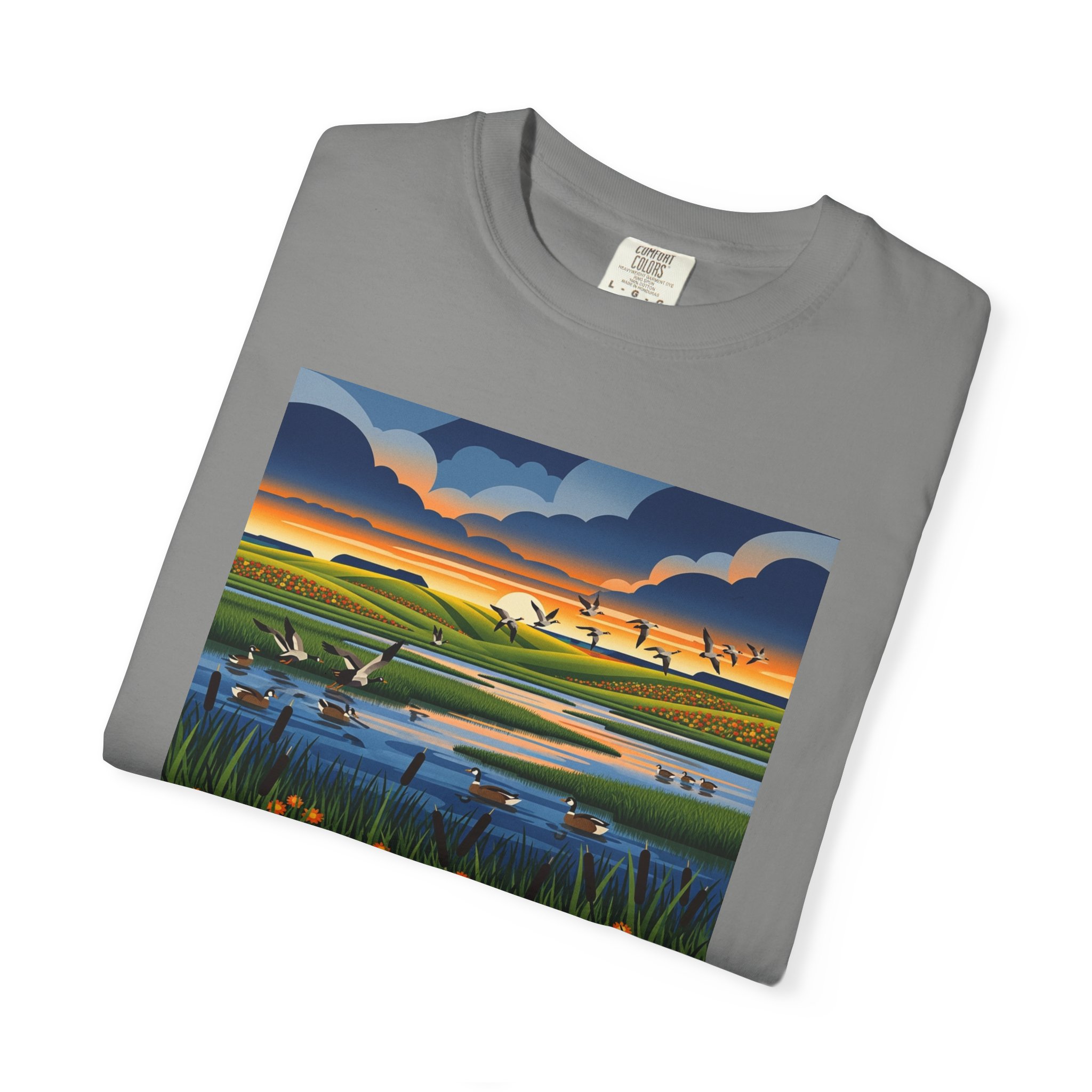 Snyder Lake National Wildlife Refuge WPA Style Unisex T-shirt - Image 9