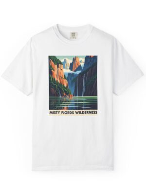 Misty Fjords Wilderness WPA Style Unisex T-shirt