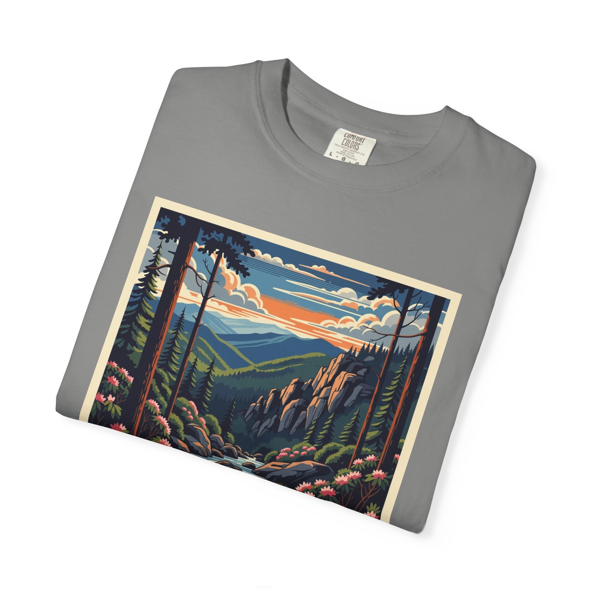 Sheep Ridge Wilderness WPA Style Unisex T-shirt - Image 9