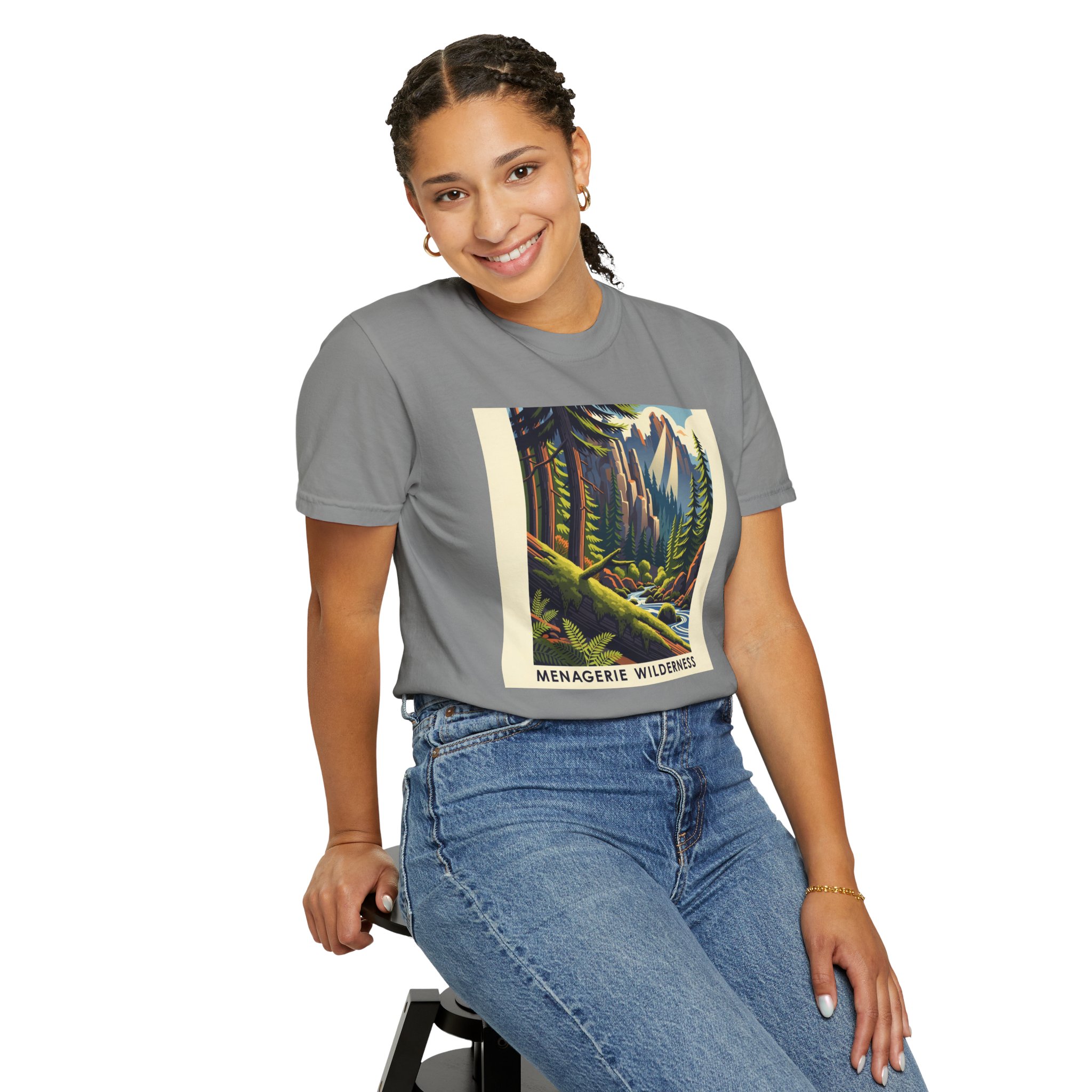 Menagerie Wilderness WPA Style Unisex T-shirt - Image 11