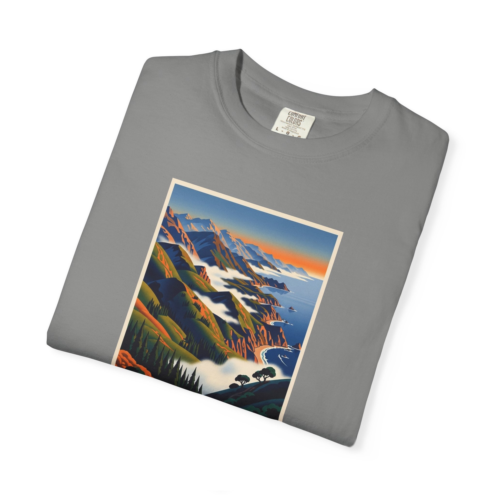 Santa Lucia Wilderness WPA Style Unisex T-shirt - Image 9