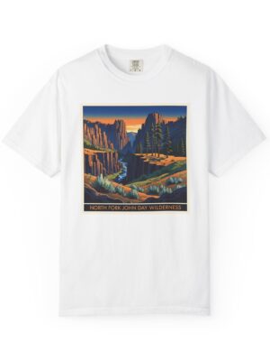 North Fork John Day Wilderness WPA Style Unisex T-shirt