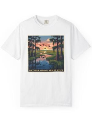 Waccamaw National Wildlife Refuge WPA Style Unisex T-shirt