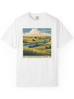 New Philadelphia National Historic Site WPA Style Unisex T-shirt