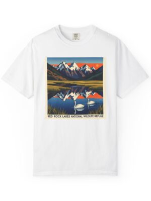 Red Rock Lakes National Wildlife Refuge WPA Style Unisex T-shirt