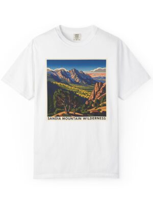 Sandia Mountain Wilderness WPA Style Unisex T-shirt