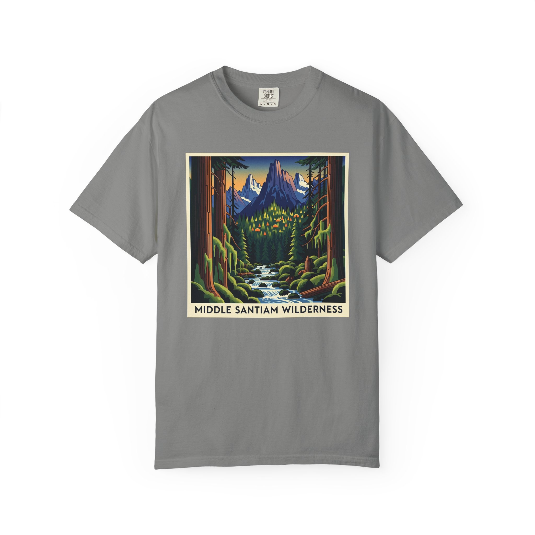 Middle Santiam Wilderness WPA Style Unisex T-shirt - Image 7