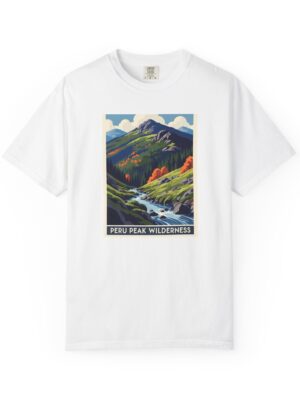 Peru Peak Wilderness WPA Style Unisex T-shirt