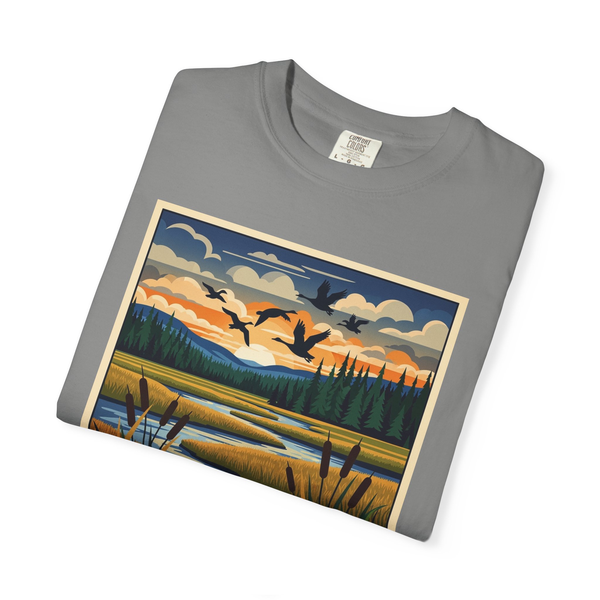Seney National Wildlife Refuge WPA Style Unisex T-shirt - Image 9