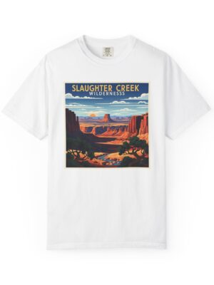 Slaughter Creek Wilderness WPA Style Unisex T-shirt