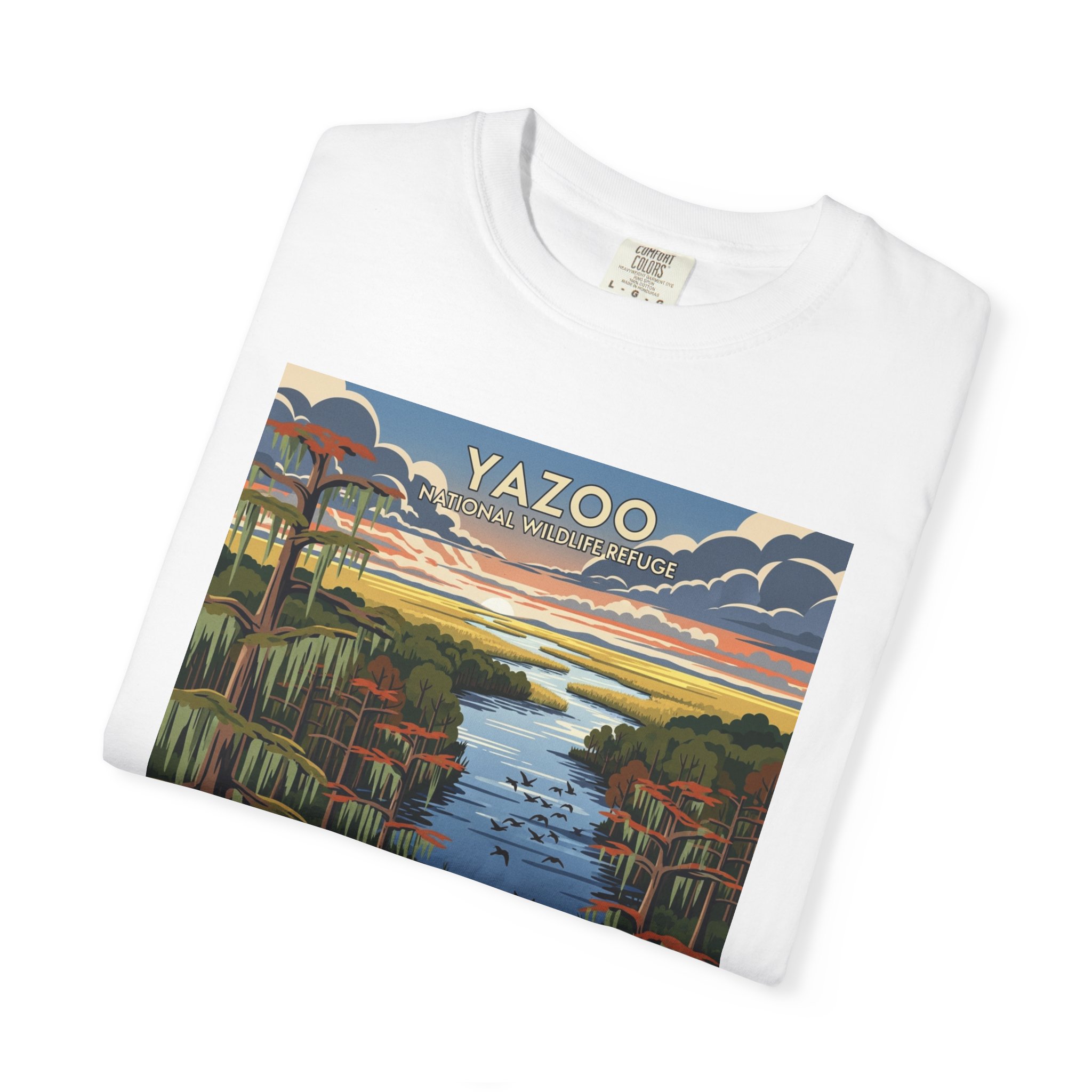 Yazoo National Wildlife Refuge WPA Style Unisex T-shirt - Image 3