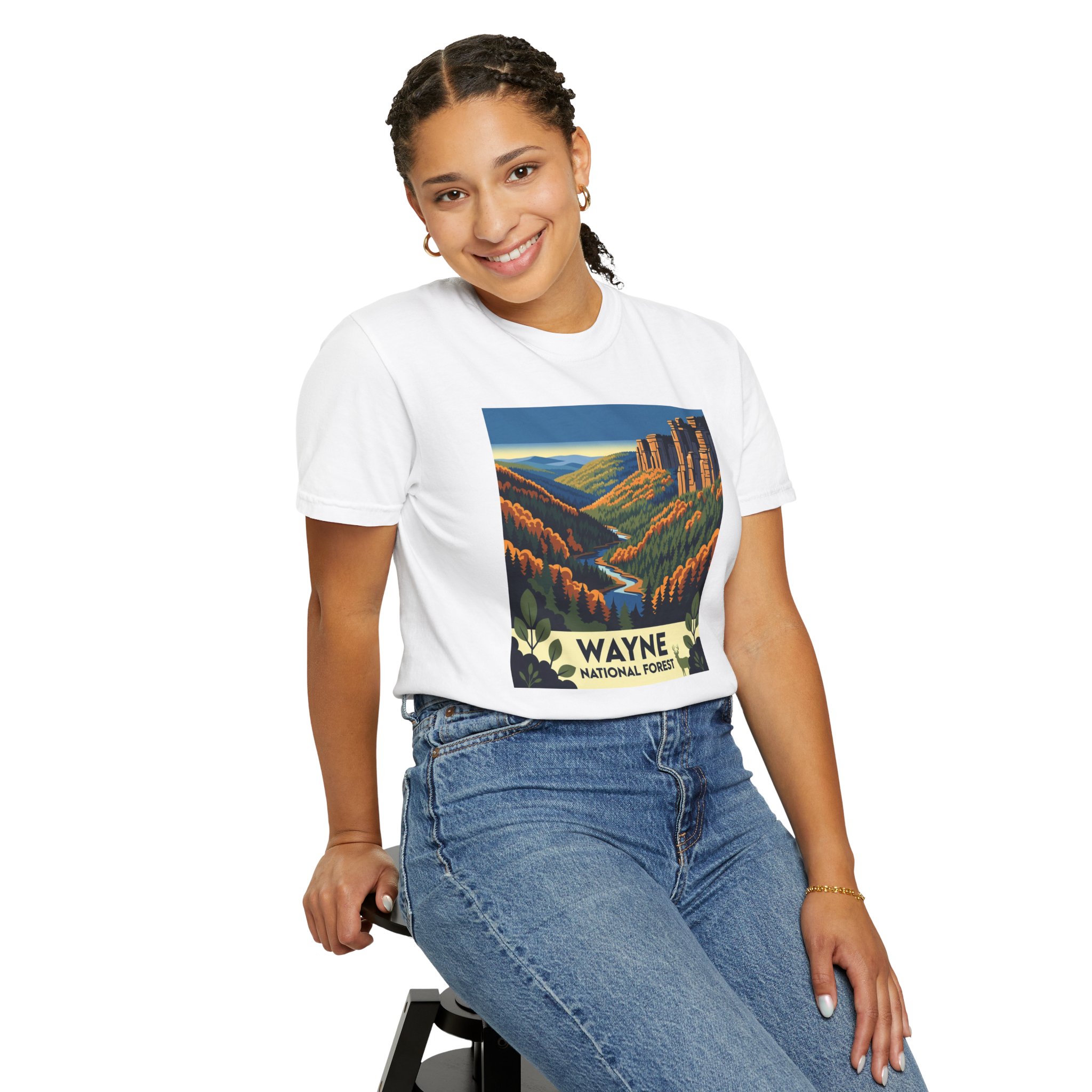 Wayne National Forest WPA Style Unisex T-shirt - Image 5