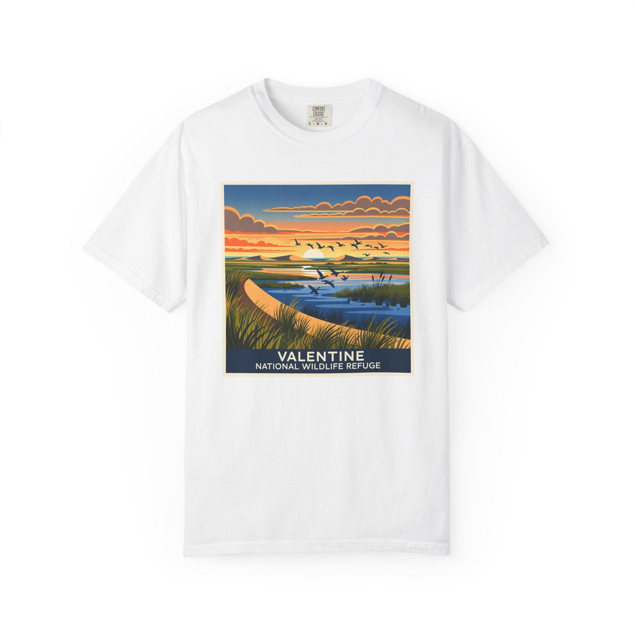 Valentine National Wildlife Refuge WPA Style Unisex T-shirt