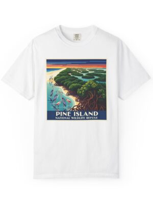 Pine Island National Wildlife Refuge WPA Style Unisex T-shirt