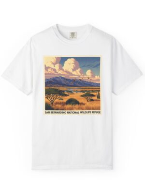 San Bernardino National Wildlife Refuge WPA Style Unisex T-shirt
