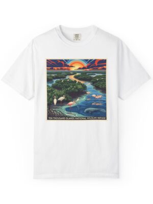 Ten Thousand Islands National Wildlife Refuge WPA Style Unisex T-shirt
