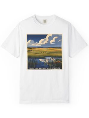 Sibley Lake National Wildlife Refuge WPA Style Unisex T-shirt
