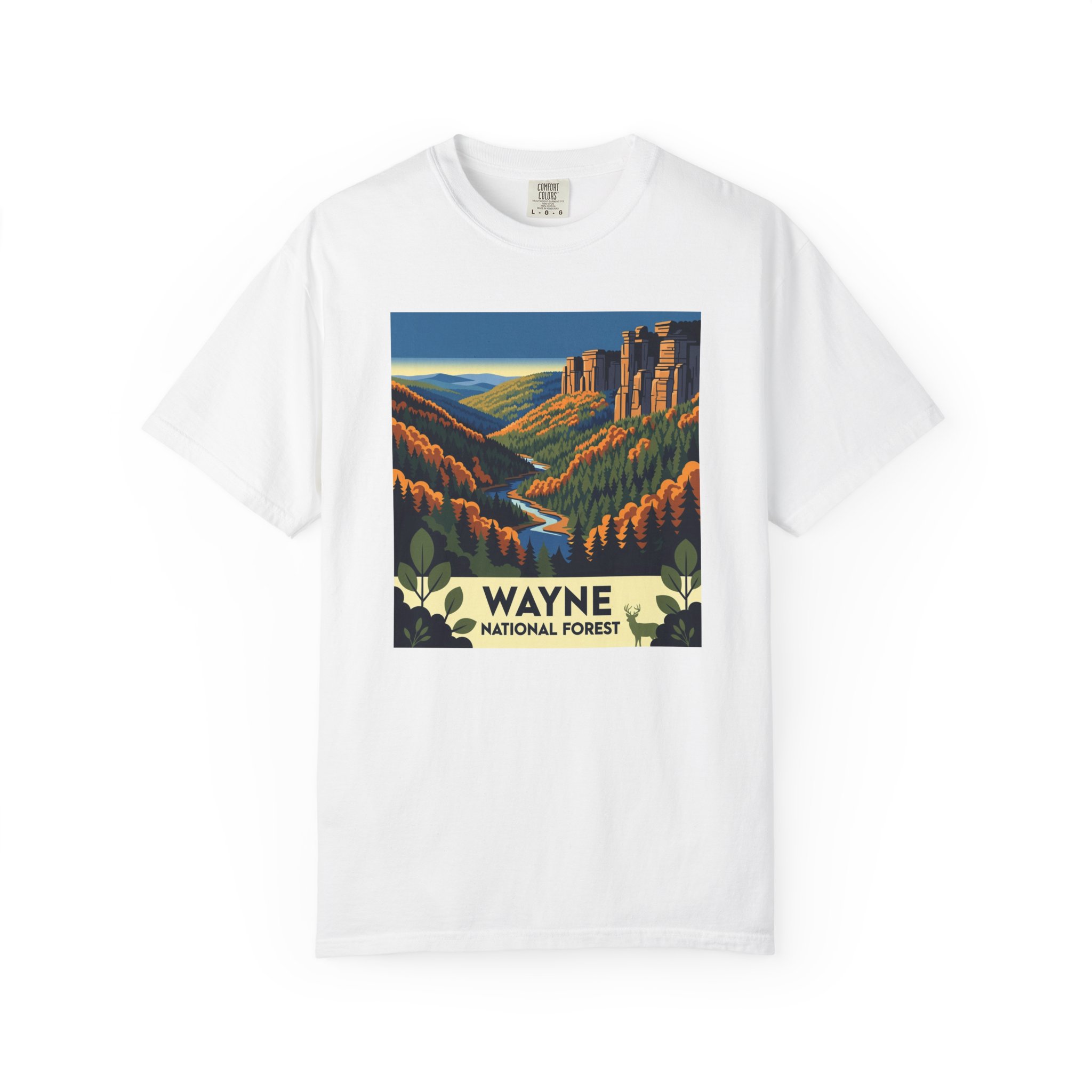 Wayne National Forest WPA Style Unisex T-shirt