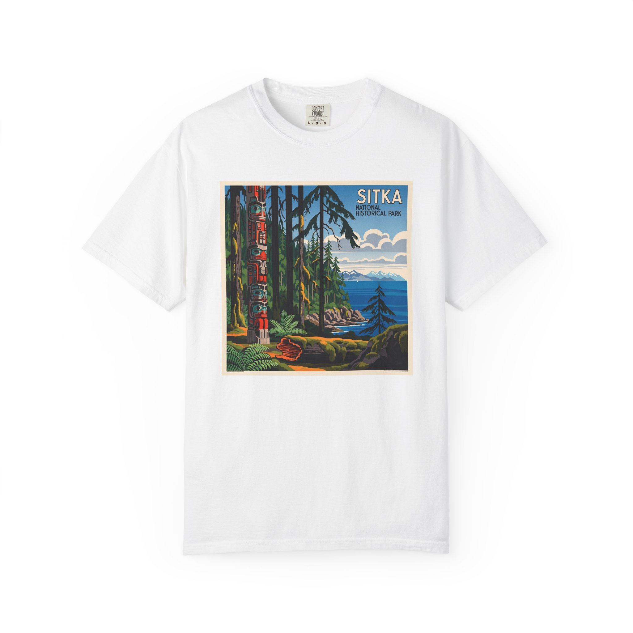 Sitka National Historical Park WPA Style Unisex T-shirt